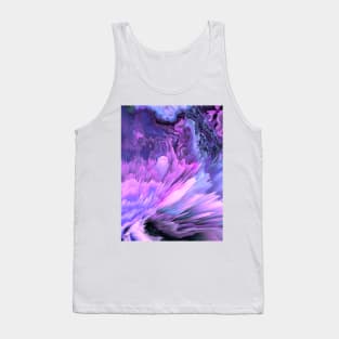 Harmful Help Glitched Fluid Art Tank Top